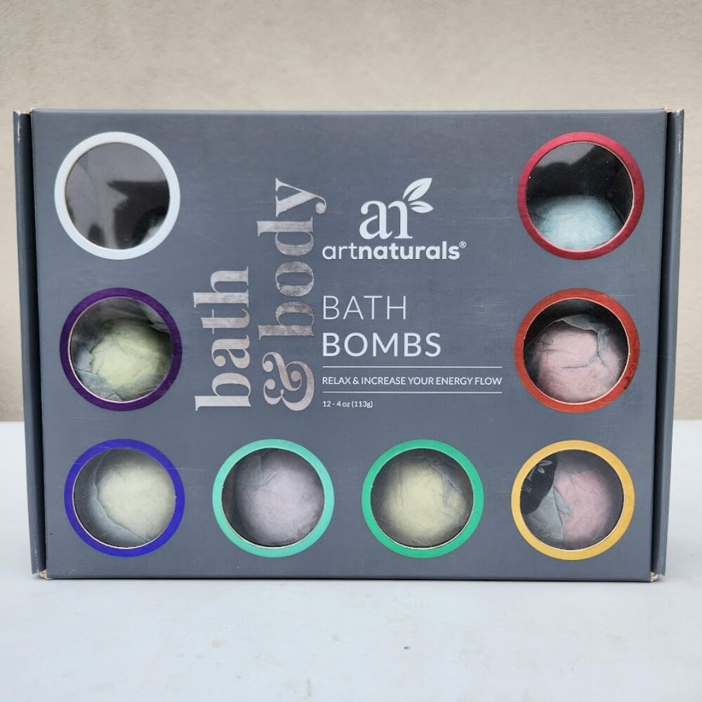 NEW 12 Large Bath Bombs Gift Set kit Natural Handmade Essential Oil Spa Bubble B